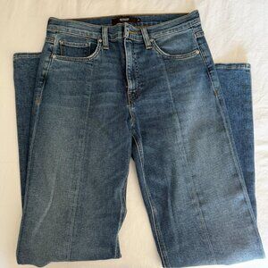 Hudson Los Angeles Womens Barbara Straight Blue Jeans Size 28
